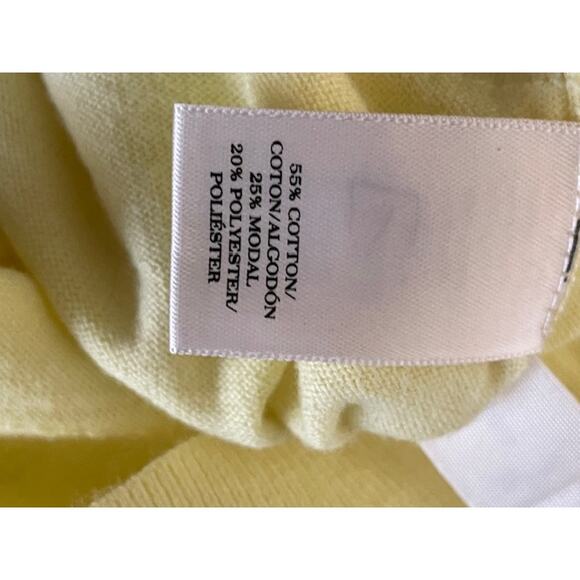 Ann Taylor Women Size Medium Lightweight Cardigan Yellow - Picture 5 of 5